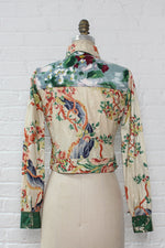 Cotton Chintz Floral Crop Jacket XS/S