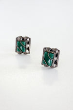 Jade Glass Screw-Back Earrings