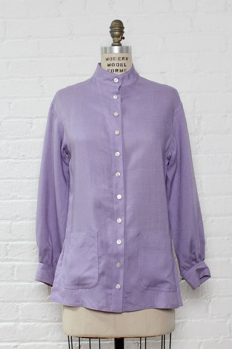 Lilac Linen Pocket Tunic M/L