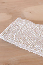 BonSoir Pearly Beaded Clutch