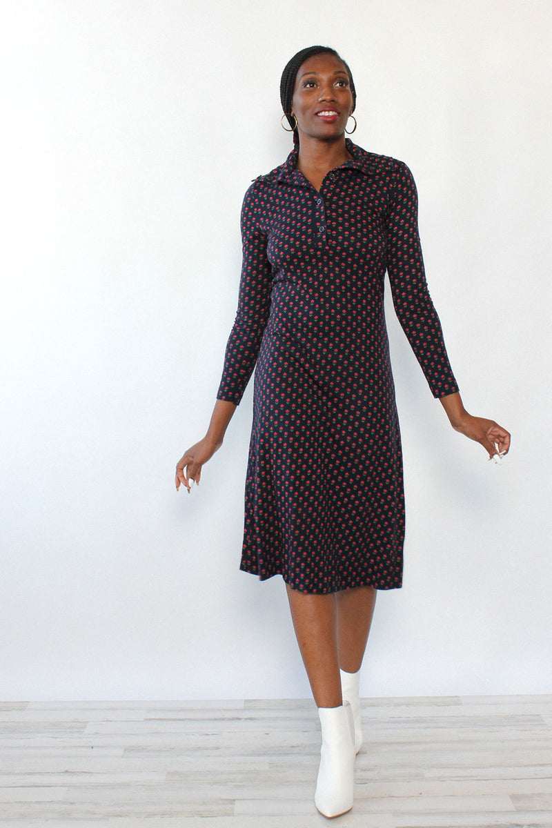 DVF Flower Bud Turtleneck Dress XS/S