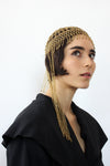 Golden Beaded Fringe Headpiece