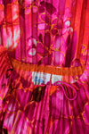 Neon Aloha Pleated Poncho OS