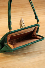Emerald Green Dagger Lock Purse