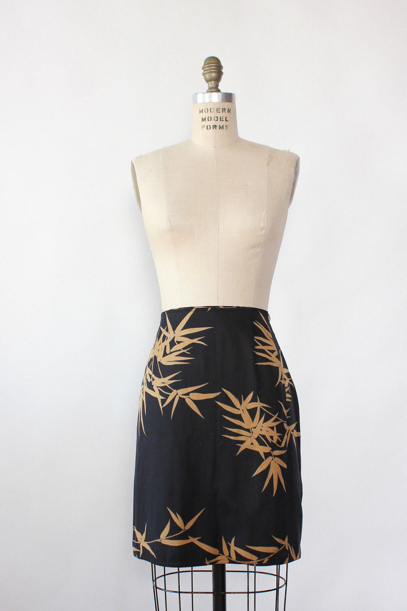 Bamboo Silk Short Skirt L