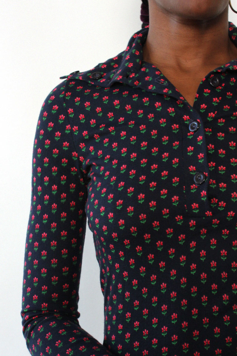 DVF Flower Bud Turtleneck Dress XS/S