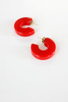 Cherry Red Hoops