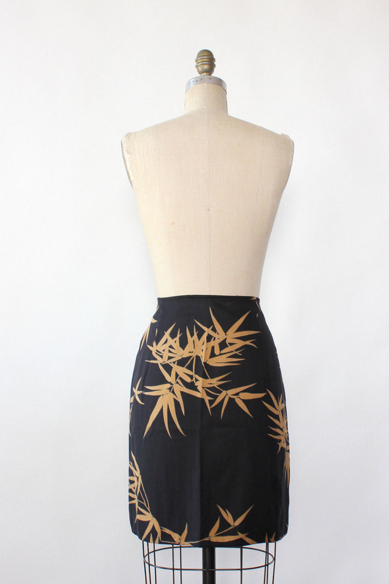 Bamboo Silk Short Skirt L