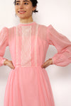 Carnation Pink Prairie Dress XS