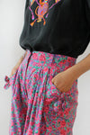 Pink Floral Tie Shorts XS-M