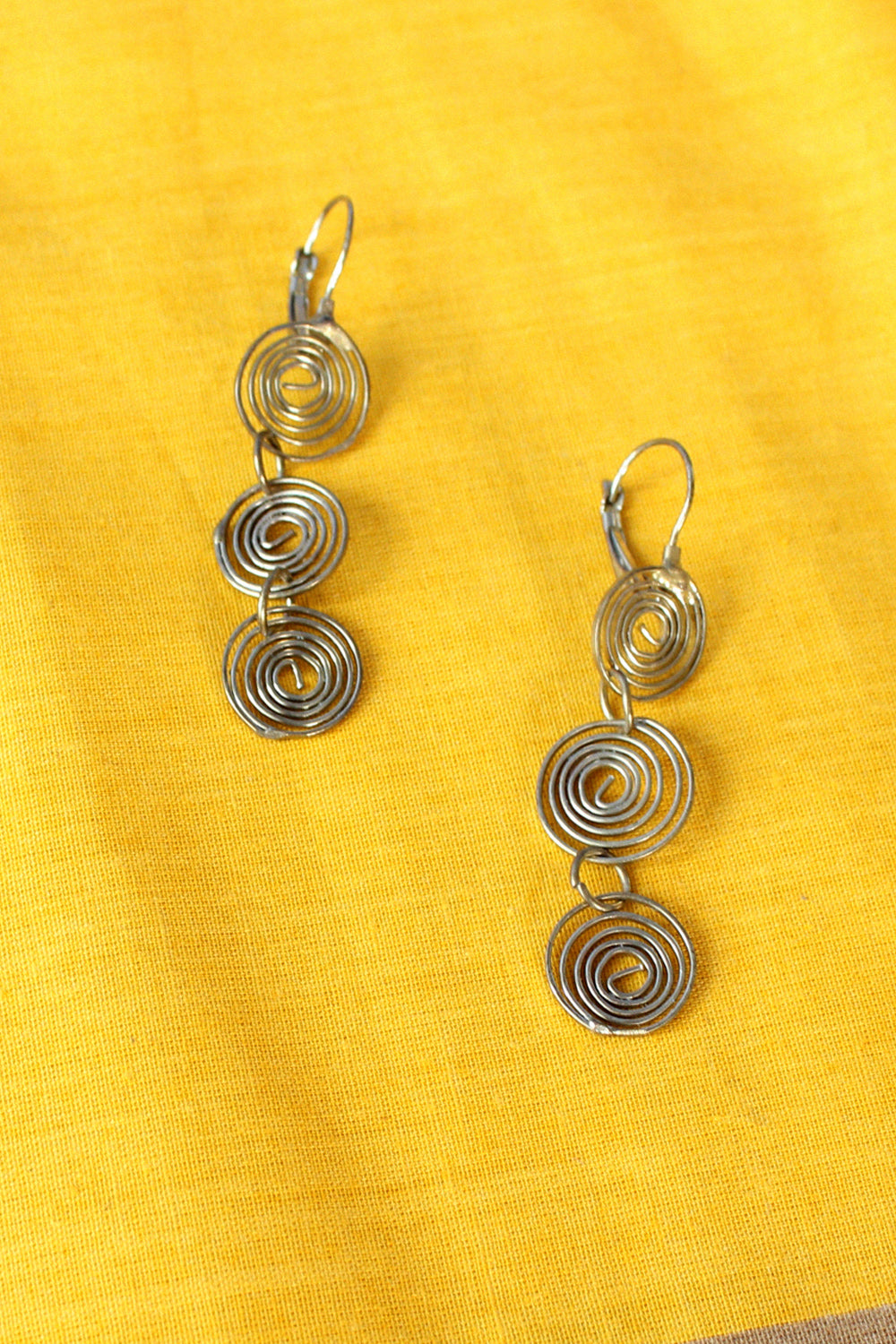 Brassy Swirl Earrings