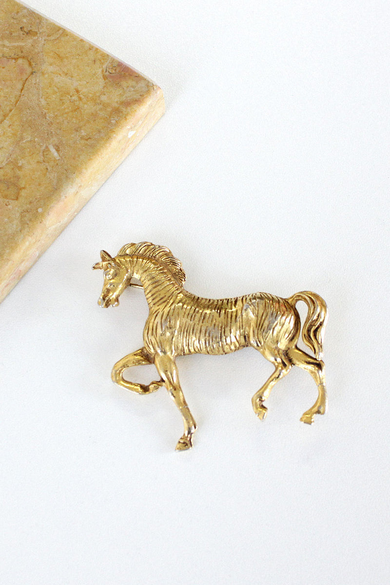 Golden Horse Pin