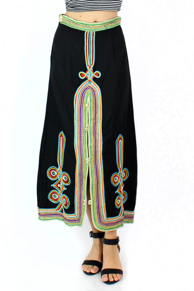 Moroccan Embroidered Skirt S/M