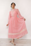 Carnation Pink Prairie Dress XS