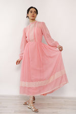 Carnation Pink Prairie Dress XS