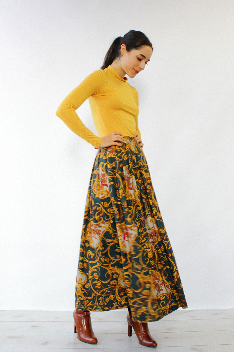 Baroque Hunting Print Skirt XS/S