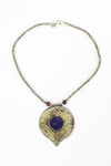 vintage lapis tribal bohemian necklace