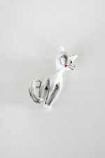 White Kitty Pin