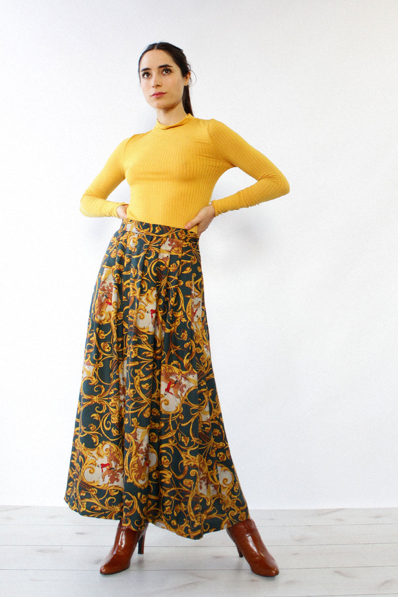 Baroque Hunting Print Skirt XS/S