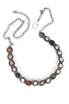 stoned metal chain belt
