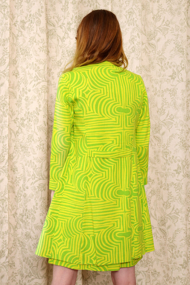 Acid Green Op-Art Set XS/S