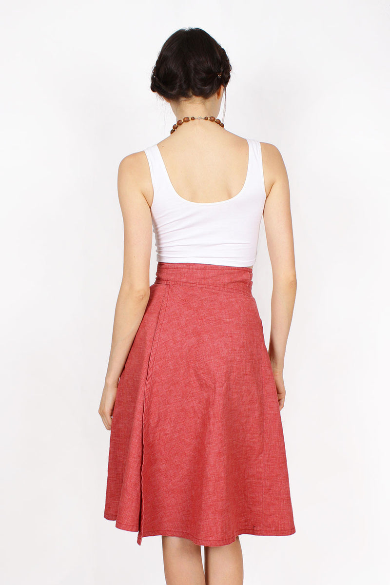 Raspberry Wrap Skirt XS