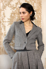 Lanz Soft Gray Skirt Suit XS/S