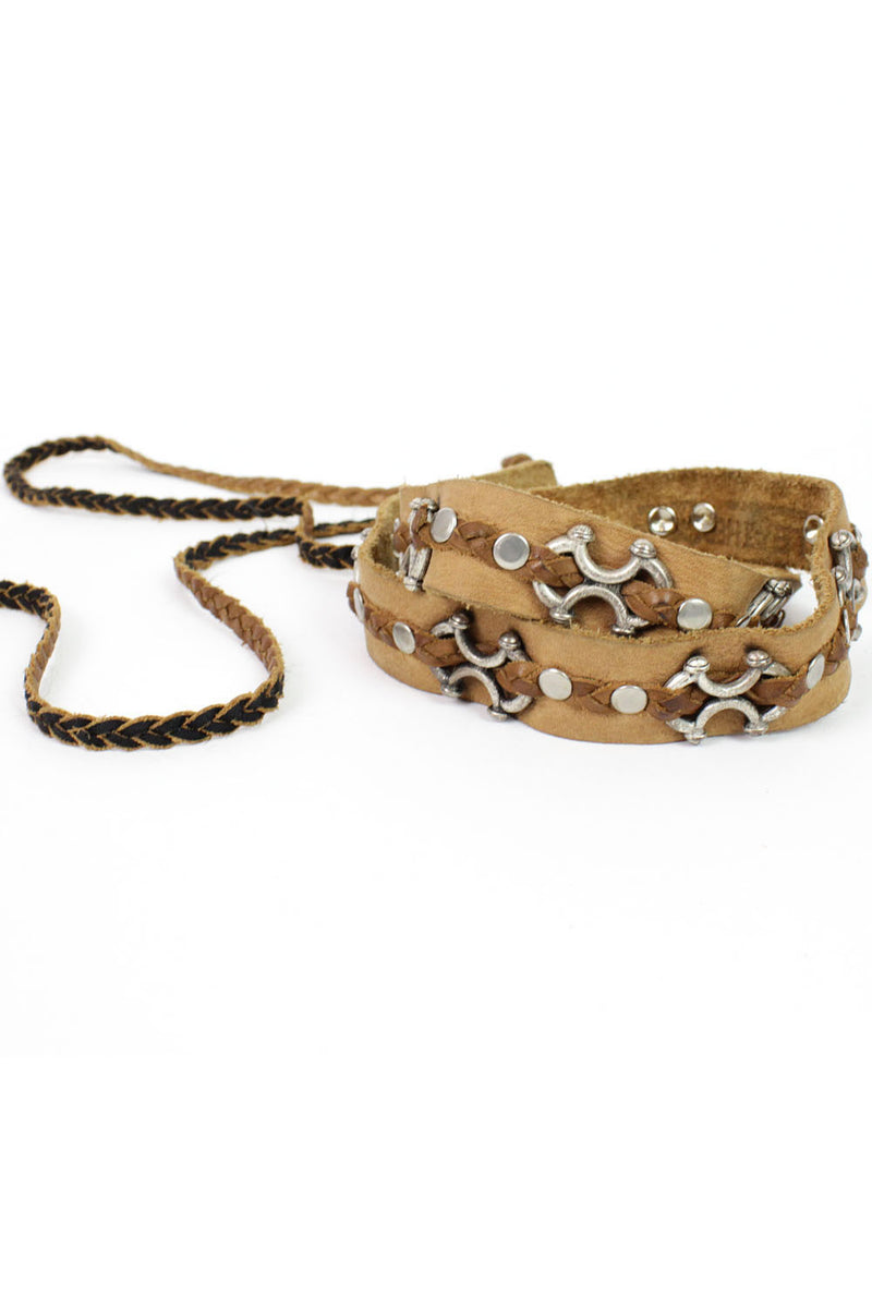 Leatherock braided sling belt