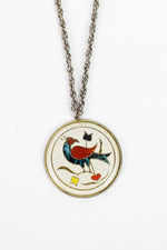 vintage bird necklace