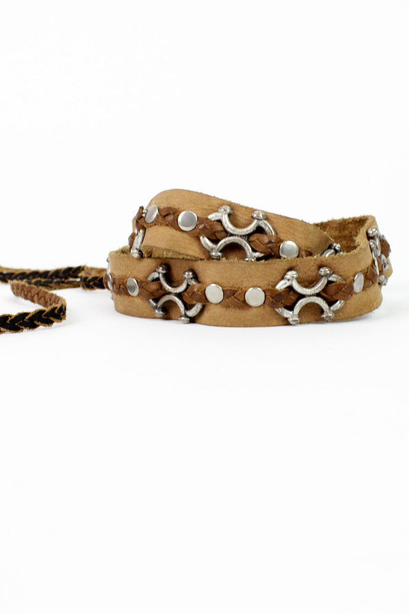 Leatherock braided sling belt