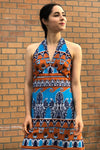 Tapestry Halter Maxi Dress S