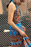 Tapestry Halter Maxi Dress S