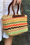 Woven Striped Handbag