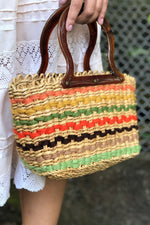 Woven Striped Handbag
