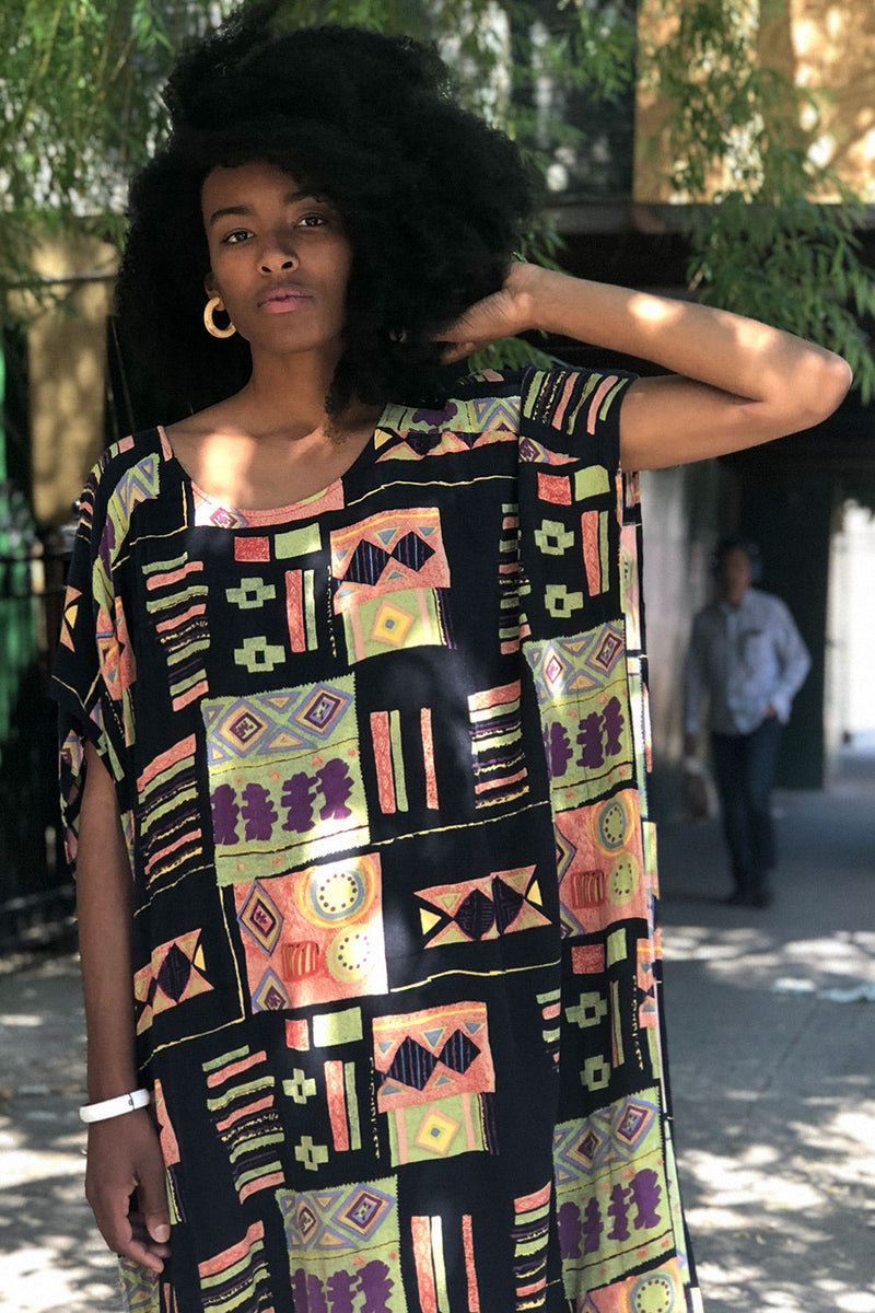 Gia Geometric Caftan