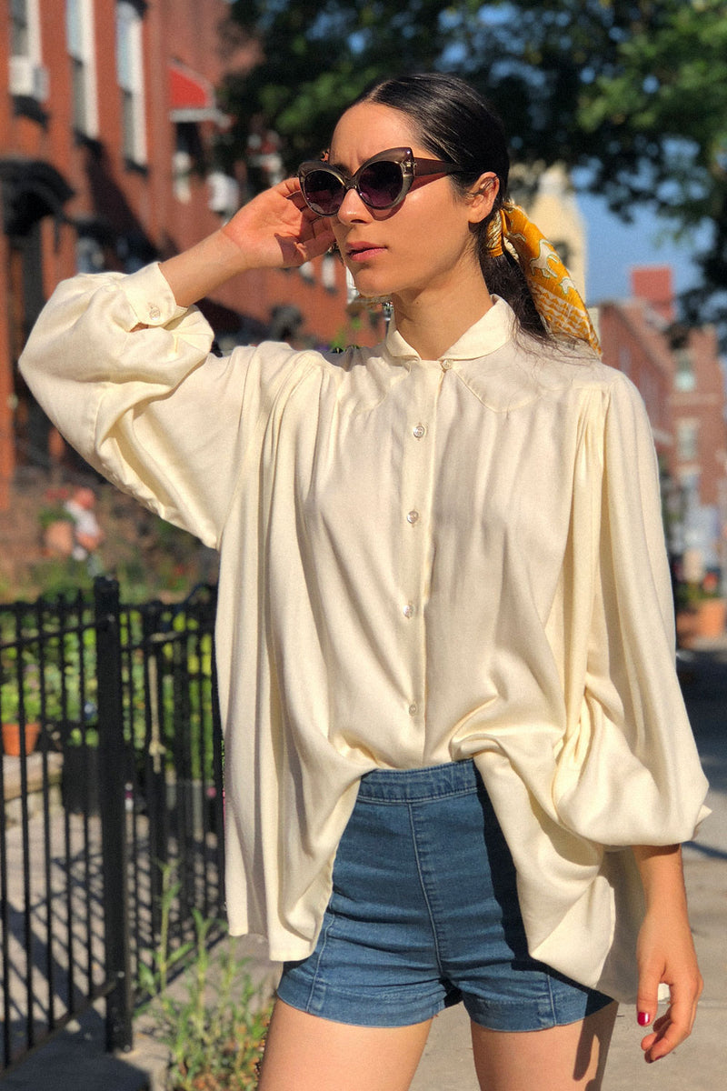 Ivory Poet Blouse