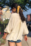 Ivory Poet Blouse
