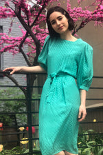 Aquamarine Silk Dress S/M