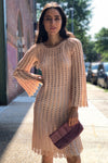Blush Crochet Dress XS-M