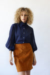 Burnt Suede Skirt S
