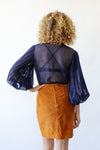 Burnt Suede Skirt S