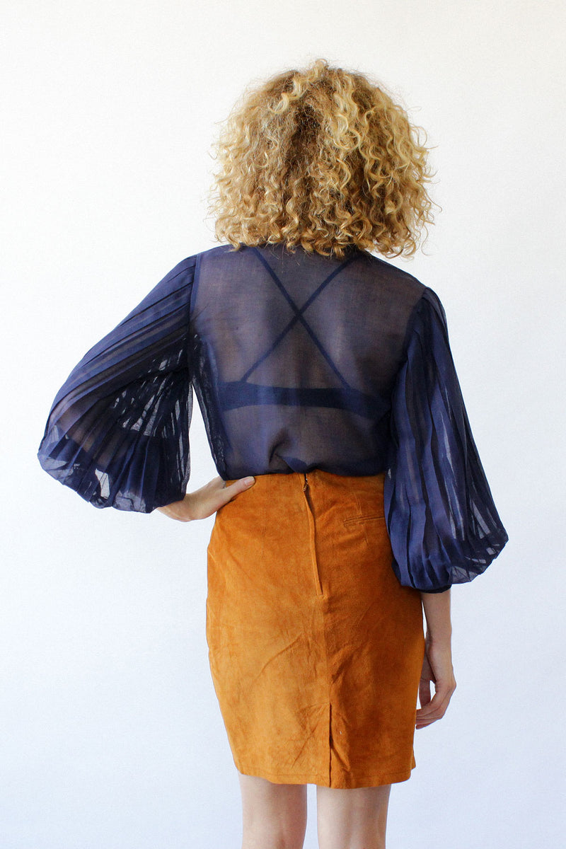 Burnt Suede Skirt S
