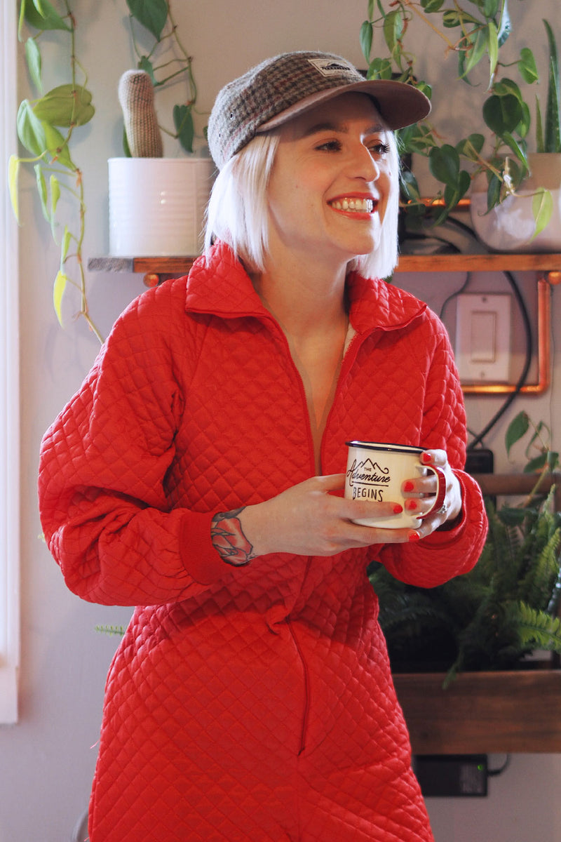 Cabin Fever Quilted Jumpsuit S
