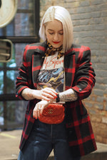 Gucci Plaid Power Blazer S/M