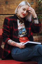 Gucci Plaid Power Blazer S/M