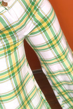 Lime Plaid Elephant Bells S/M