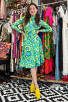 Robert-David Morton Trippy Knit Dress S