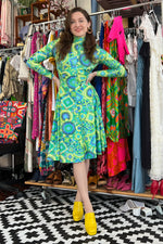 Robert-David Morton Trippy Knit Dress S