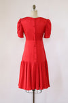 Ruby Pleated Silk Nipon Dress S/M