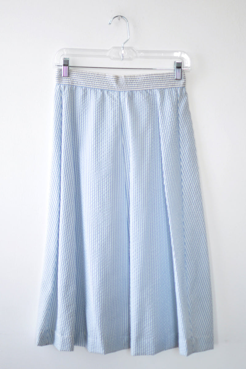 Seersucker Stripe Skirt S